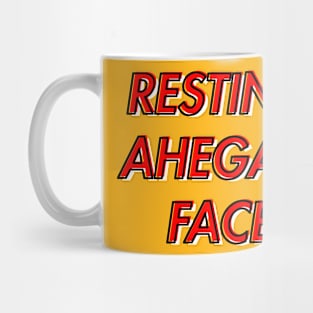 Resting Ahegao Face (Red) Mug